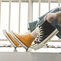 儿童帆布鞋女童鞋子高帮板鞋春秋季男童小白鞋幼儿园小学生白球鞋