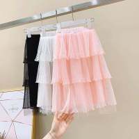 女童半身裙夏季新款儿童公主百褶蛋糕裙小女孩裙子女宝宝网纱长裙