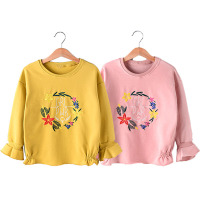 2018新款春装儿童上衣女春中大童宝宝韩版宽松潮童装女童卫衣春秋B2