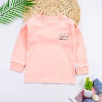 儿童内衣上衣单件贴身纯棉男童秋衣女童内穿打底衣男女孩睡衣薄款