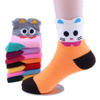 5/10双装 送礼物 秋冬童袜宝宝中厚袜男童女童中筒袜卡通儿童袜