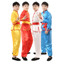 六一儿童节演出服女童武术长袖短袖太极男童功夫舞蹈表演出服装