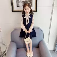 女童连衣裙2019春装新款韩版儿童超洋气公主裙女宝宝蕾丝裙子童装