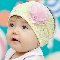 【1件】婴儿帽子夏薄款发带空顶帽女童假发帽春秋宝宝卤门帽