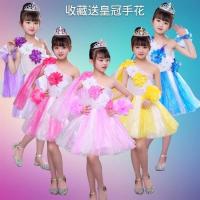 儿童环保演出服手工制作塑料袋公主裙亲子时装秀走秀表演服