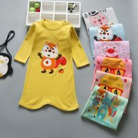 春季婴儿睡衣宝宝两用睡袍秋装秋衣睡裙男女儿童舒绒棉打底长袍薄