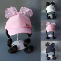 儿童棒球帽春秋2-6岁新款女童3鸭舌帽子韩版潮小孩遮阳宝宝假发帽