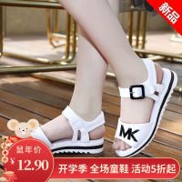 27-39码亲子鞋3-16岁女童凉鞋新款韩版中大童平底公主鞋