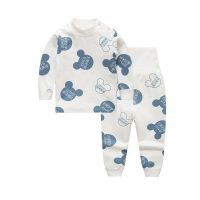 儿童秋衣秋裤套装纯棉宝宝内衣裤春季婴儿高腰护肚裤女童春秋男童