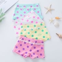 类4条小女孩内裤纯棉平角女童内裤棉质儿童三角短裤内穿宝宝内裤
