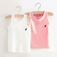 [2件装]儿童纯棉背心夏季男女童绣花小背心小孩中小童宝宝打底J6