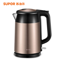 [苏宁物流]苏泊尔(SUPOR)电水壶热水壶SWF17S26A 1.7L全钢无缝双层防烫电热水壶 304不锈钢