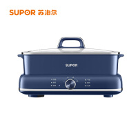 [苏宁物流]苏泊尔(SUPOR)6L鸳鸯电火锅H3724FKX71Y炖煮涮焗2000W大火力可分离锅身电火锅