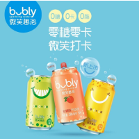 百事Bubly微笑趣泡水白桃味330ml