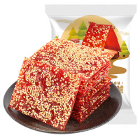 比比赞原切猪肉脯芝麻味100g整袋装肉食熟食肉干即食猪肉铺下酒菜网红小零食品小吃