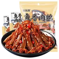 比比赞鱼香肉丝原味100g袋装小鱼仔即食熟食下酒菜香辣卤味小鱼干零食小吃休闲食品