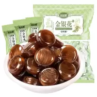 比比赞润喉糖【金银花】500g 清凉爽喉清新口气休闲零食高颜值糖果