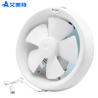 艾美特排气扇6寸换气扇抽风机卫生间厕所排风扇浴室玻璃橱窗式V6圆形开孔180mm