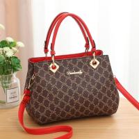 真皮质感包包女2020春季新款时尚女士单肩斜挎手提包大容量妈妈包