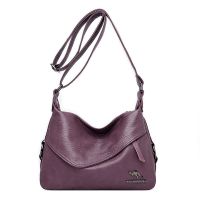 真皮质感中年女包2020新款时尚女士单肩斜挎包软皮大容量妈妈包包