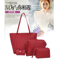 2018新款潮时尚简约百搭斜挎包女士手提包韩版子母包四件套时尚女