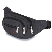 户外运动腰包帆布胸包斜挎包韩版女男通用手机包零钱卡包多功能包