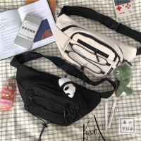 韩版ins日系原宿运动胸包腰包男港风复古学生工装百搭斜挎包女潮