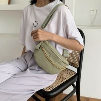包包女2020新款网红腰包压花链条手提ins百搭单肩斜挎胸包饺子包