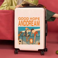 韩版行李箱女学生小清新卡通拉杆箱可爱密码箱男潮流旅行箱皮箱子