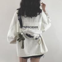 2020新款包包网红ins日系原宿工装胸包女韩版学生帆布斜挎腰包潮