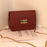 高档复古斜跨女士包2021新款潮网红斜挎学生百搭ins单肩链条包包