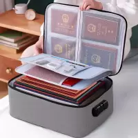 加厚收纳包盒家用家庭多层大容量多功能箱文件护照整理袋卡包