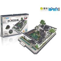 [新华书店]正版 Q书架爱拼3D益智手工?Q书架·爱拼.3D益智手工.苏州园林爱拼益智产品教育研发组机械工业出版社