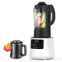 九阳破壁机家用小型豆浆料理全自动加热多功能正品 白色+干磨杯