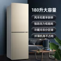 Frestec/新飞 风冷无霜双门冰箱小型双开门小冰箱 深空金
