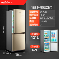 新飞双门冰箱小型家用节能风冷无霜电冰箱小型双门双开门电冰箱 双门