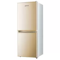 奥克斯 (AUX) 146/176升 双门冰箱家用电冰箱两门小型双开门冰箱 节能保鲜冰箱 金色