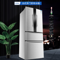 奥克斯(AUX) 278升 法式多门冰箱家用 四门三温 纤薄机身 环保节能 冷冻冷藏电冰箱 银色