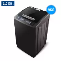 威力9kg家用智能全自动大容量直驱变频波轮洗衣机 咖啡色9KG