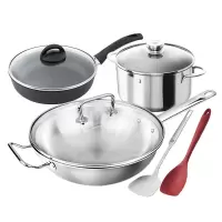 双立人 ZWILLING 实用锅具套装 炒锅不粘锅汤锅5件套 纯锅具5件套