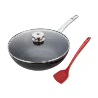 双立人 ZWILLING 30cm中式炒锅不粘锅平底锅煎锅 30cm炒锅电磁炉通用