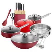 双立人 ZWILLING 锅具刀具套装炒锅不粘锅金玉满堂15件套 金玉满堂