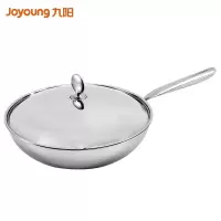 九阳(Joyoung)旗舰款炒锅不粘锅316L不锈钢抗菌32cm炒菜锅电磁炉煤气灶通用锅具