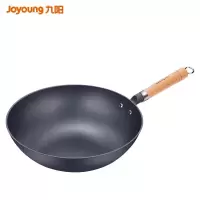 九阳炒锅无涂层炒锅电磁炉锅炒锅铁锅无涂层无盖无挂耳电磁炉烹饪锅具32cm燃气灶铸铁锅