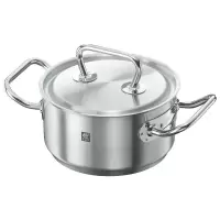 双立人 (ZWILLING) 不锈钢汤锅Classic系列深烧锅双耳炖锅 16CM 1.5L
