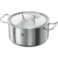 双立人 (ZWILLING) 不锈钢汤锅Classic系列深烧锅双耳炖锅 28CM 8.5L