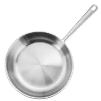 德国双立人(ZWILLING)单柄煎炒锅不锈钢锅家用牛排煎锅 18/10不锈钢 28 cm