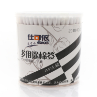 [200支装]棉签双头木棒棉签耳鼻清洁棉棒