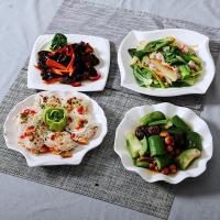 苏宁放心购创意陶瓷盘子网红菜盘家用纯白汤盘浅盘平盘碗盘点心盘不规则餐具