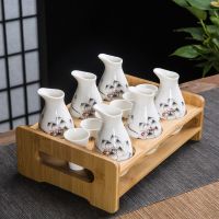 苏宁放心购家用陶瓷白套装仿古日式酒具酒清烈酒小酒盅